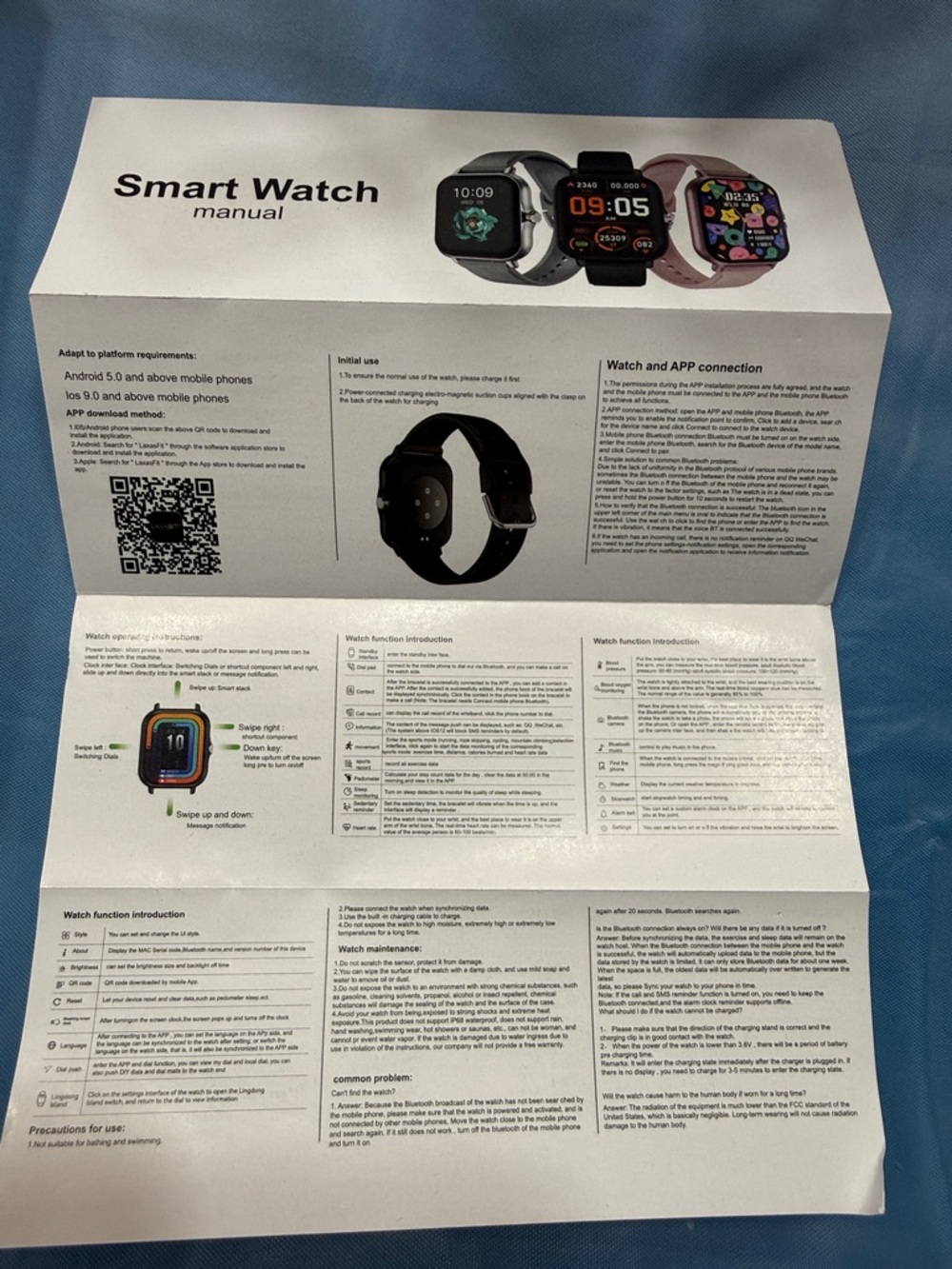 Pink Smart Watch with Touchscreen - Fitness & Notifications never been used - Picture 3 of 3